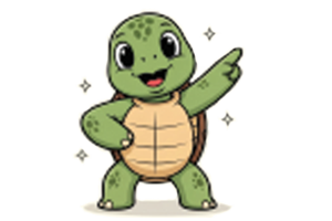 cute turtle logo